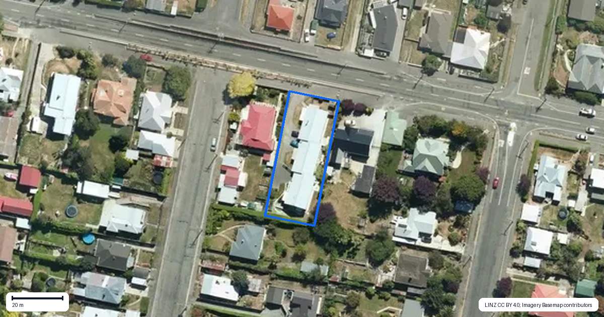 Property context map for 53C Wansbeck Street, South Hill, Oamaru