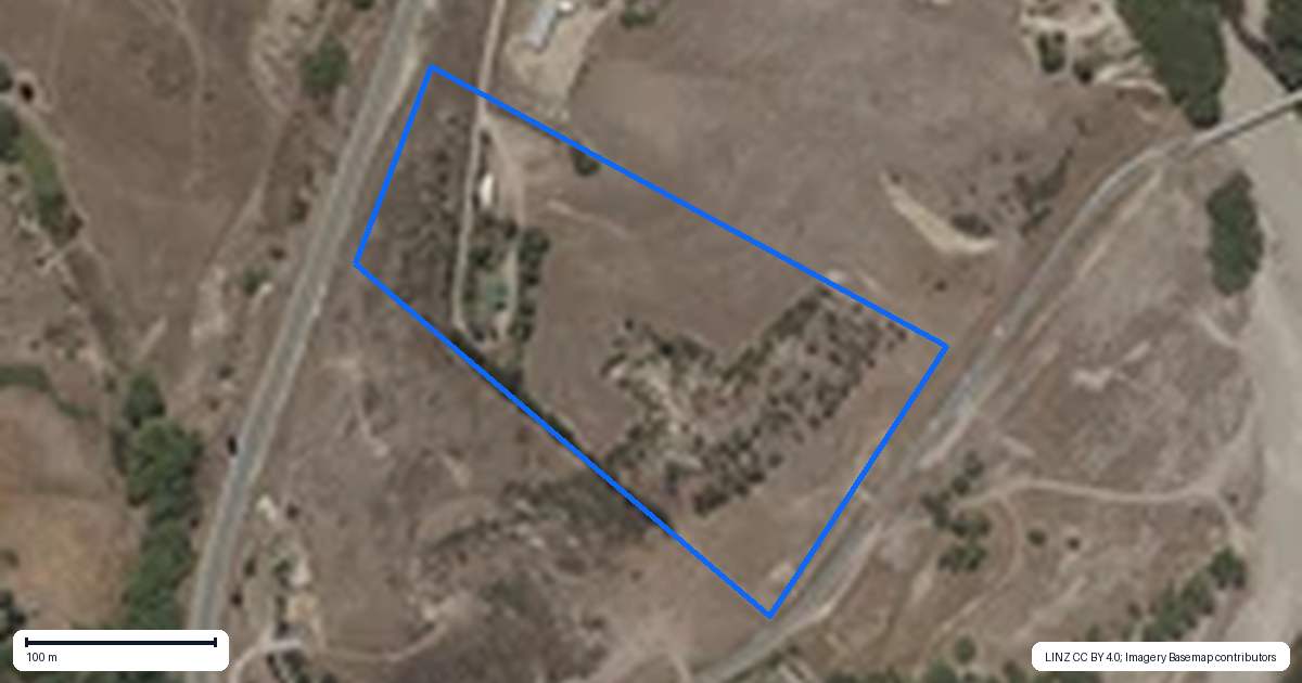 Property context map for 356 Manuherikia Road, Springvale, Alexandra
