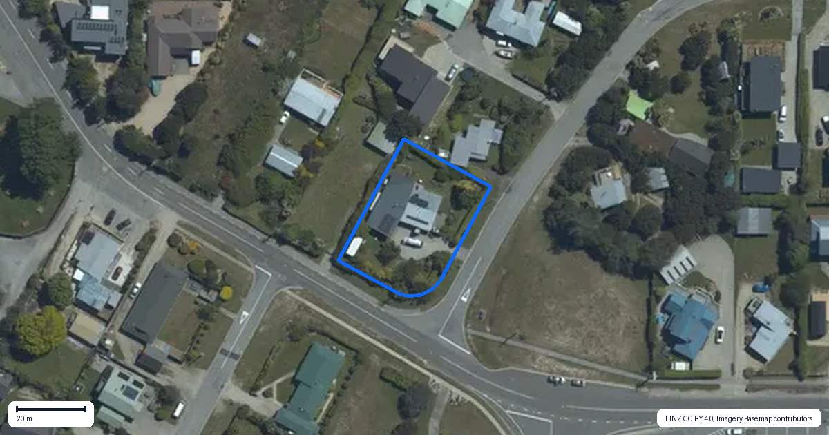 Property context map for 24 Capell Avenue, Lake Hawea