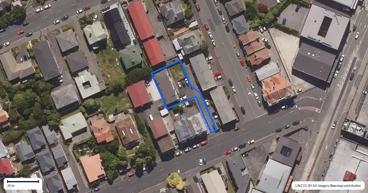 Property context map for 23A Cargill Street, Dunedin Central, Dunedin