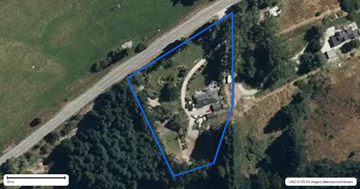 Property context map for 364 Malaghans Road, Dalefield, Queenstown