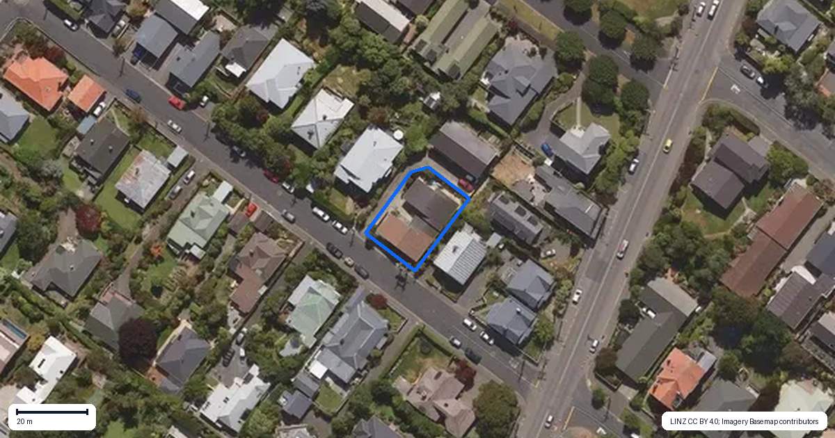 Property context map for 6A Fairfax Street, Maori Hill, Dunedin