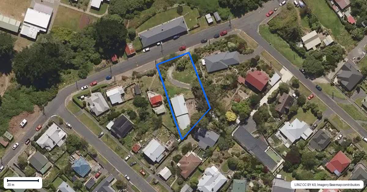 Property context map for 85 Wickliffe Terrace, Port Chalmers, Dunedin