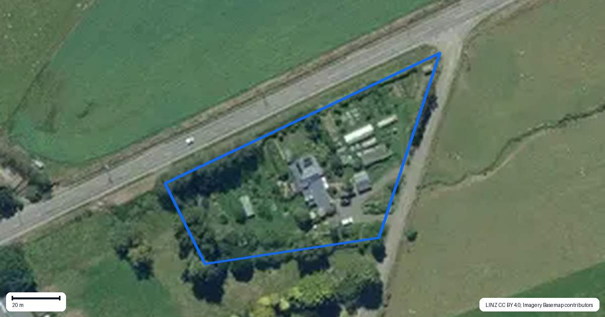 Property context map for 8 Braudigam Road West, Tapanui