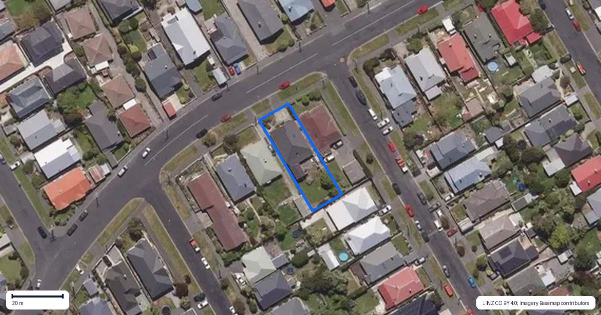 Property context map for 55 Hargest Crescent, Saint Kilda, Dunedin