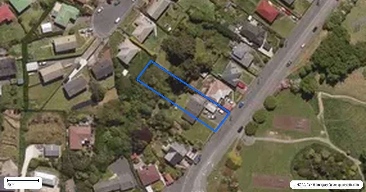 Property context map for 17 Wakari Road, Halfway Bush, Dunedin