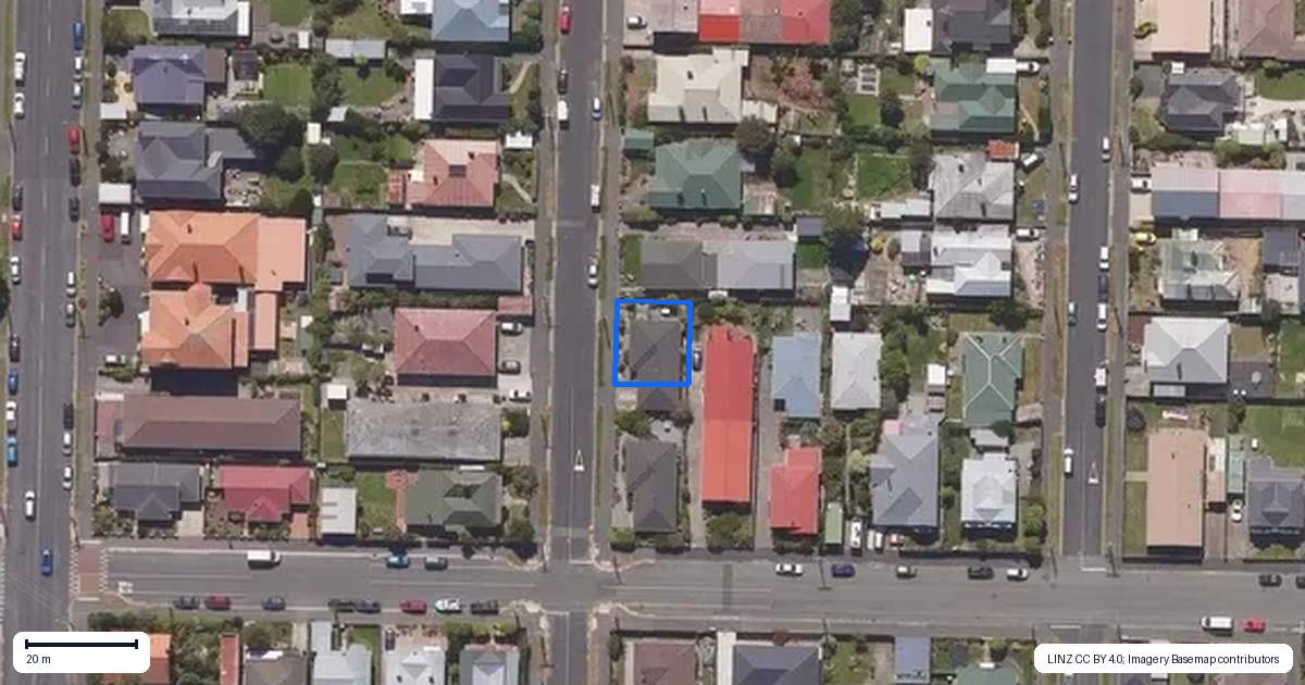 Property context map for 45A Ascot Street, Saint Kilda, Dunedin