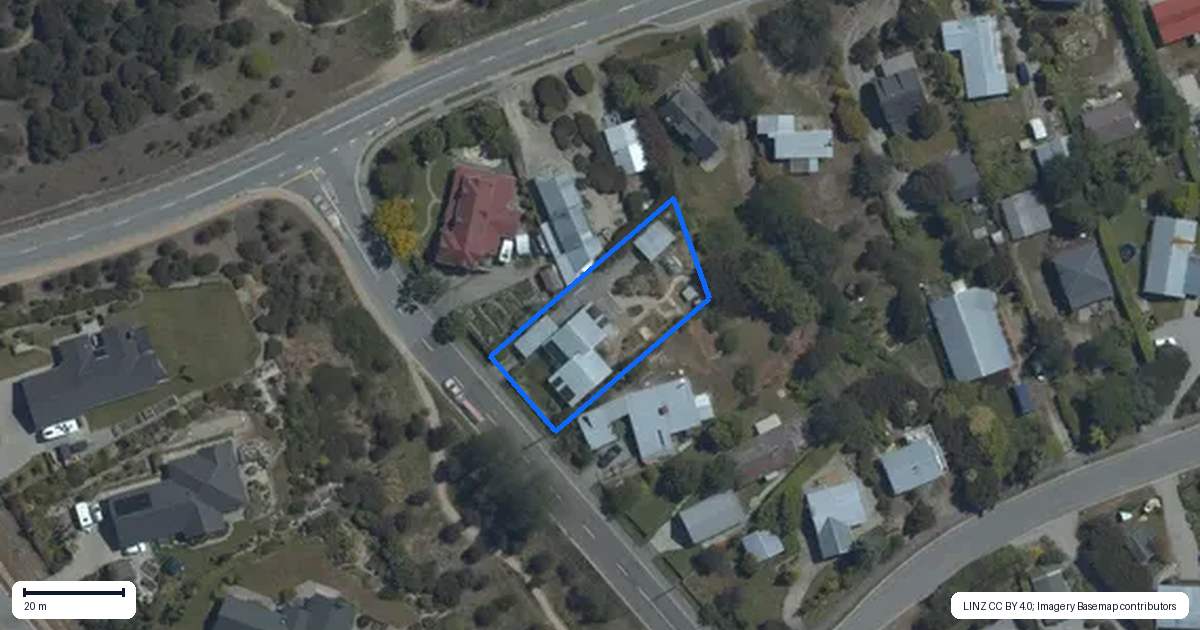 Property context map for 138 Lagoon Avenue, Albert Town, Wanaka