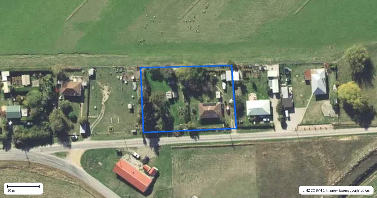 Property context map for 7 Cemetery Road, Tarras, Cromwell