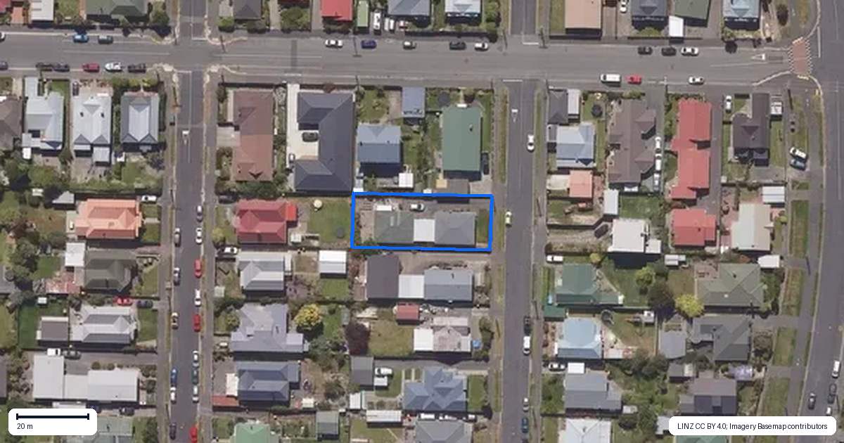 Property context map for 26A Normanby Street, Saint Kilda, Dunedin