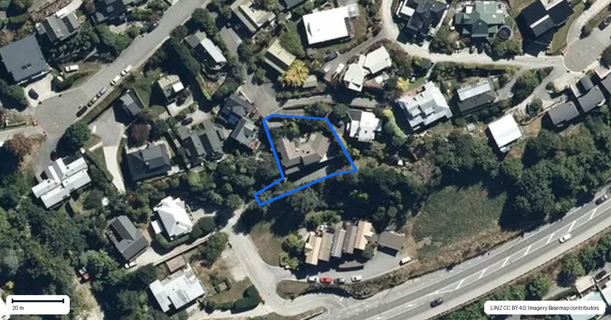 Property context map for 16 Panners Way, Queenstown