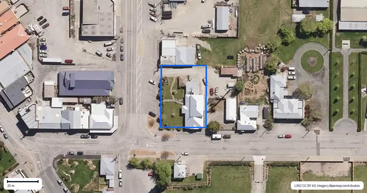 Property context map for 11 Pery Street, Ranfurly