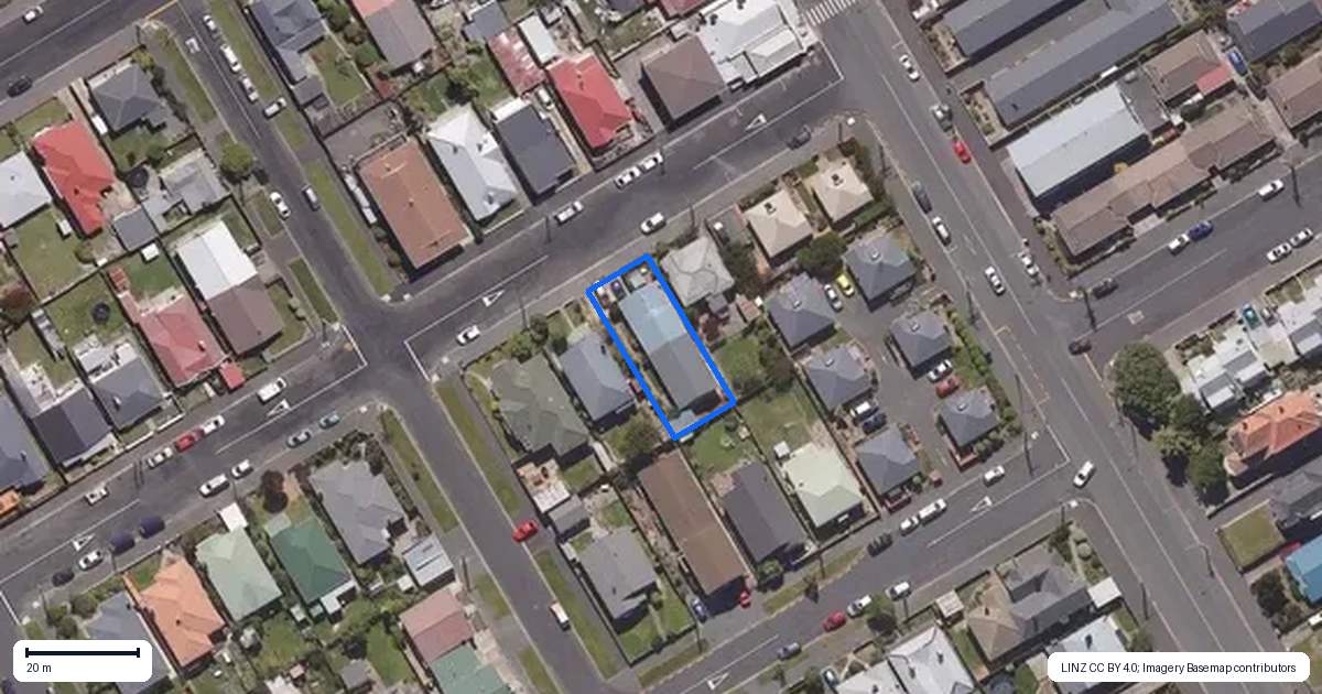 Property context map for 5A Scott Street, Saint Kilda, Dunedin