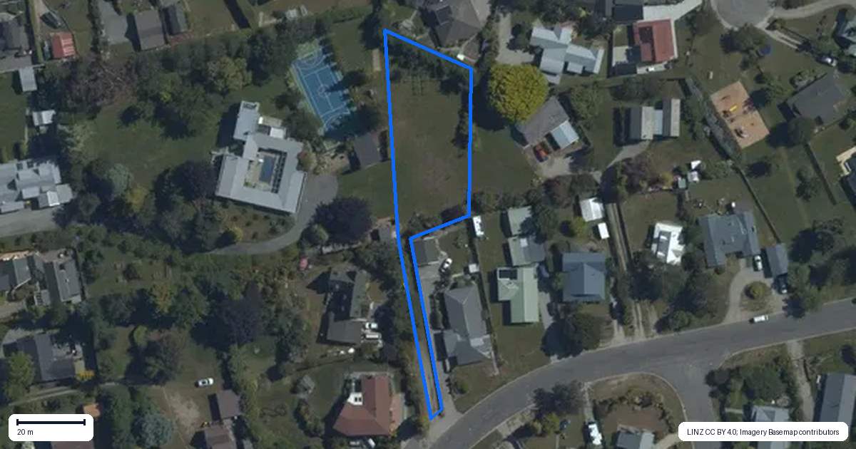 Property context map for 55 Hunter Crescent, Wanaka