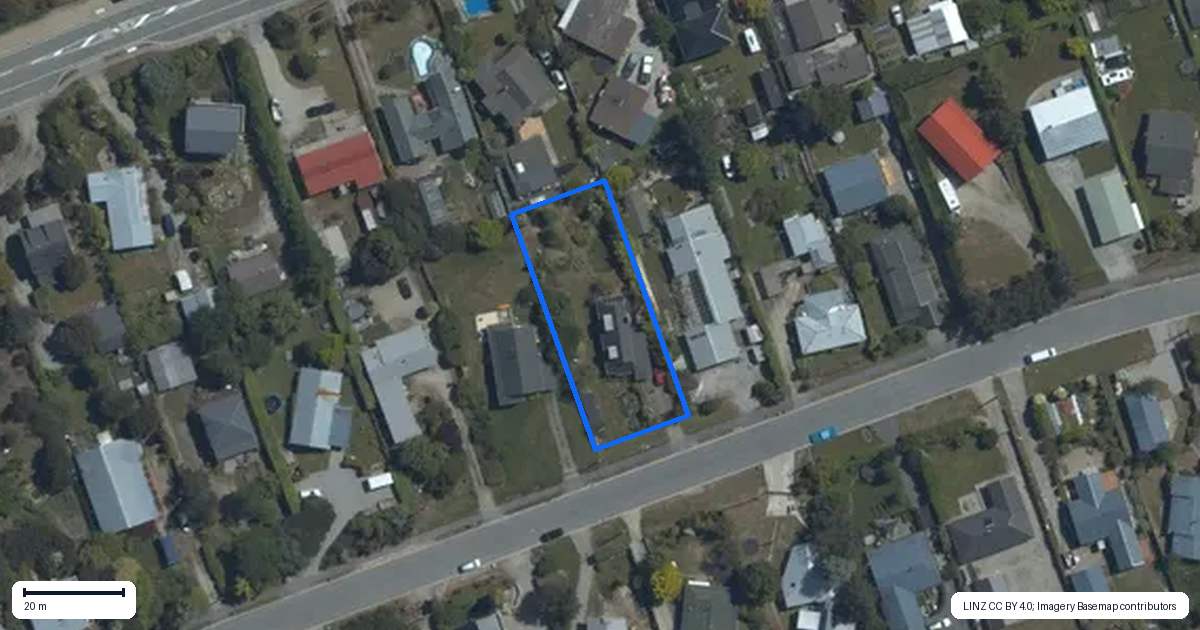 Property context map for 34 Bernard Road, Albert Town, Wanaka