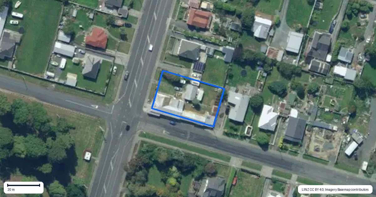 Property context map for 92 Eddystone Street, Kaitangata