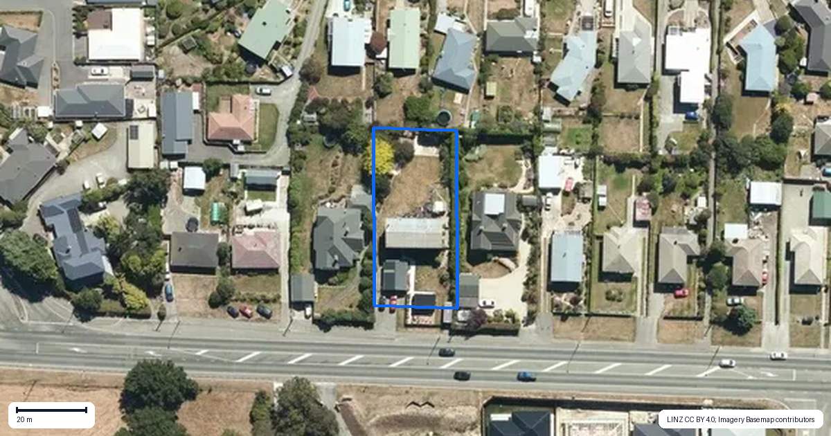 Property context map for 116 Wansbeck Street, Holmes Hill, Oamaru
