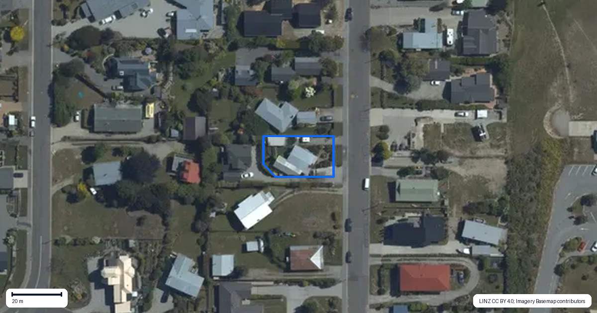 Property context map for 60 Totara Terrace, Wanaka