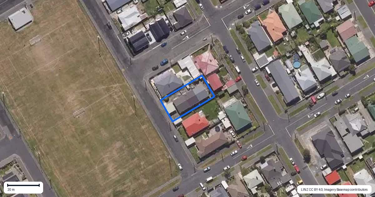 Property context map for 13C Crete Street, Saint Kilda, Dunedin
