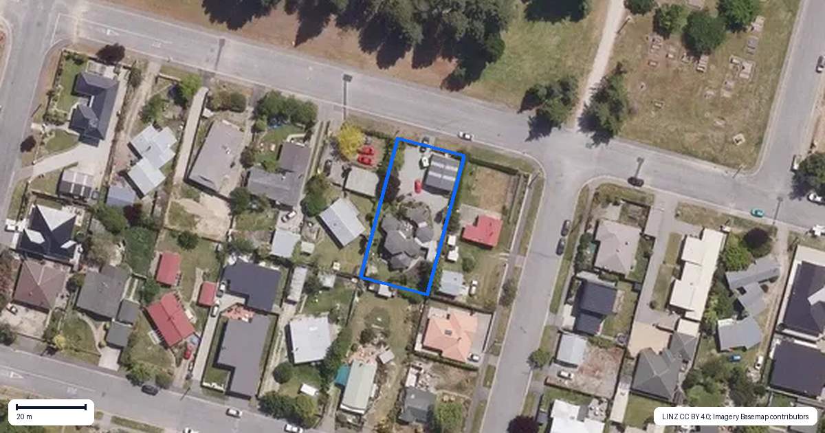 Property context map for 38 Ortive Street, Cromwell