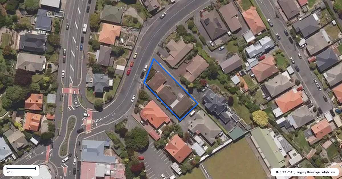 Property context map for 235C Bay View Road, Saint Clair, Dunedin