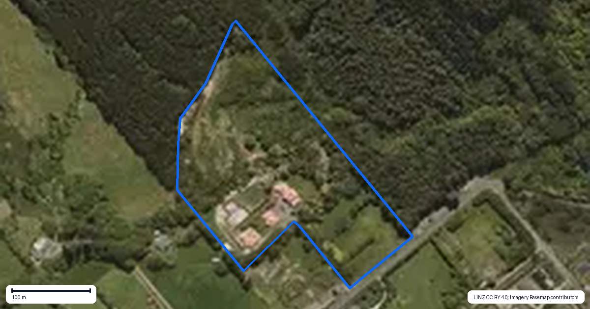 Property context map for 311 Wakari Road, Helensburgh, Dunedin