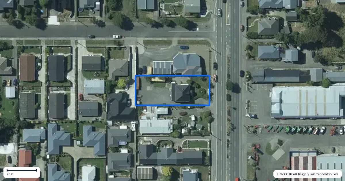 Property context map for 158 North Road, Prestonville, Invercargill
