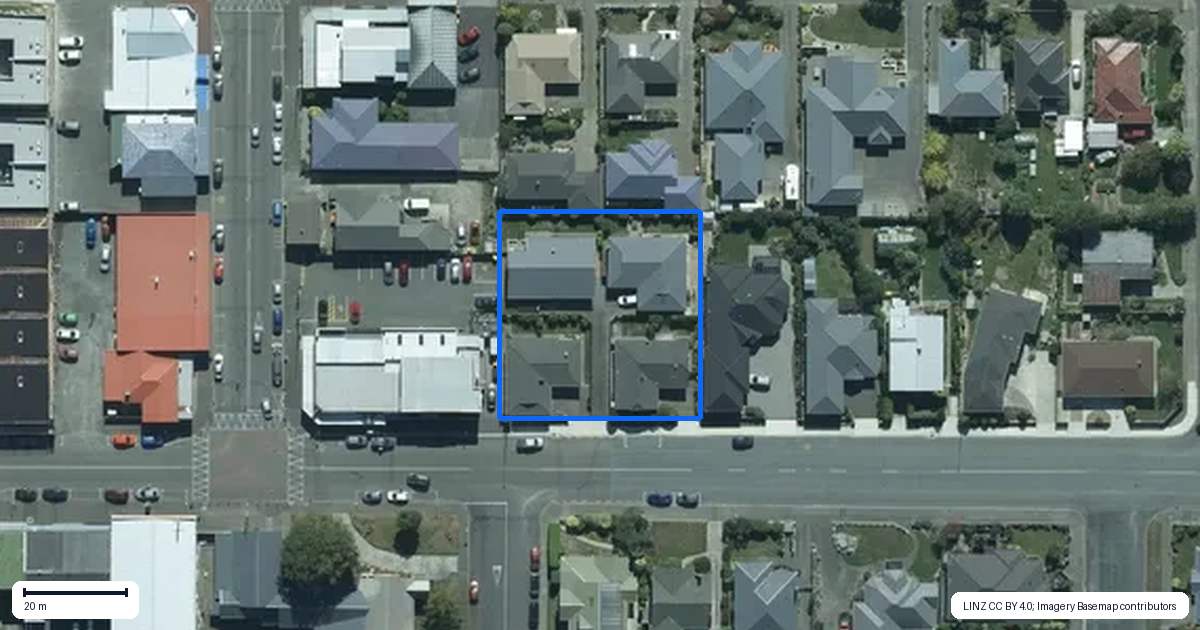 Property context map for 80C King Street, Windsor, Invercargill