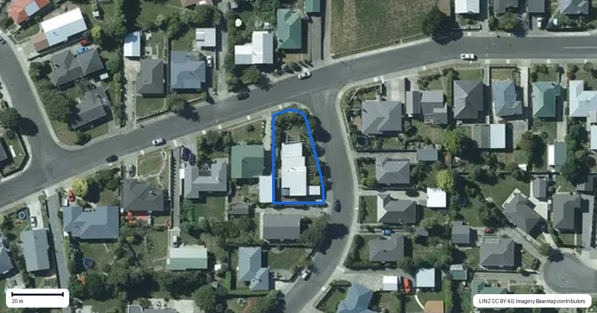 Property context map for 14 Rowan Street, Hargest, Invercargill
