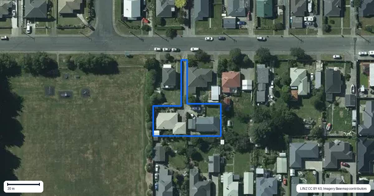Property context map for 37 Moa Street, Waikiwi, Invercargill