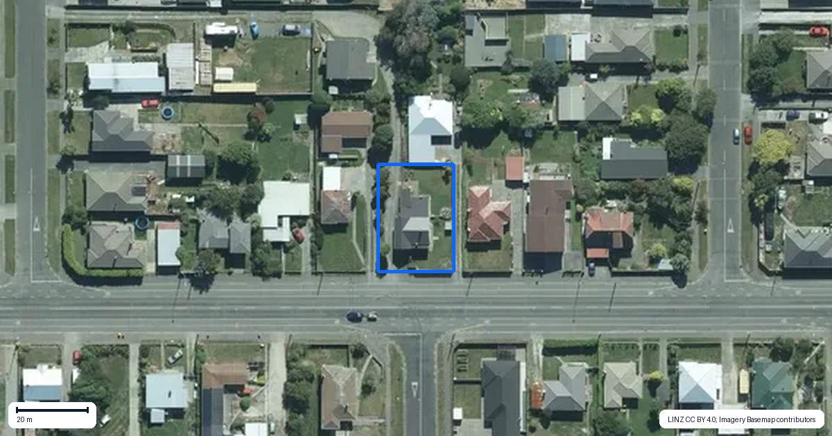Property context map for 64 Tramway Road, Strathern, Invercargill