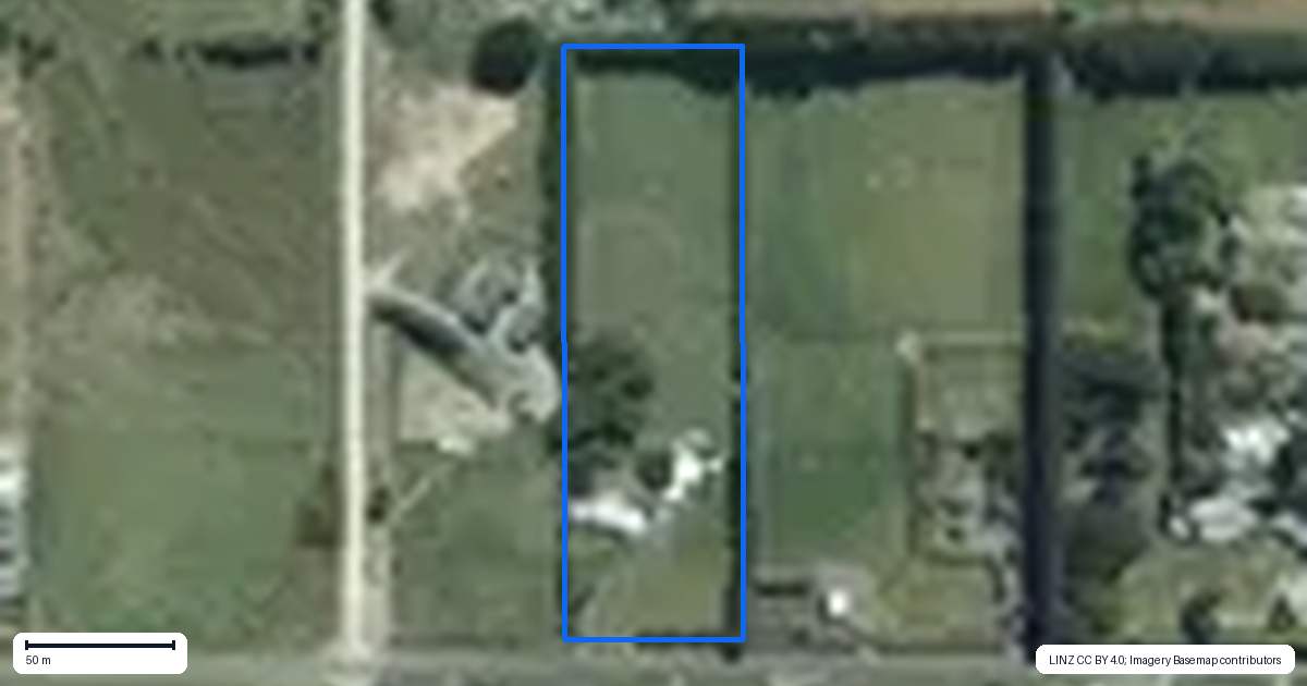 Property context map for 452 McQuarrie Street, Tisbury, Invercargill