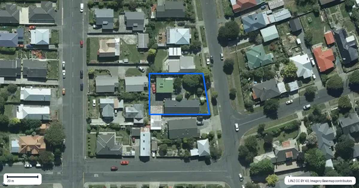 Property context map for 142 Ritchie Street, Richmond, Invercargill