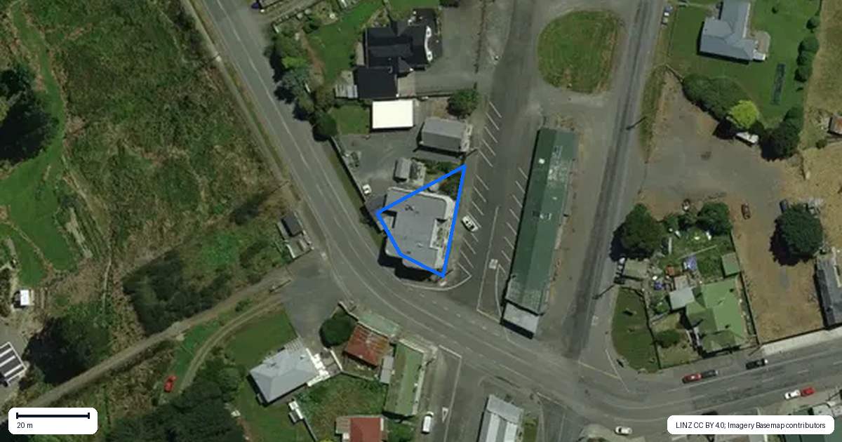Property context map for 1 Clapps Street, Nightcaps