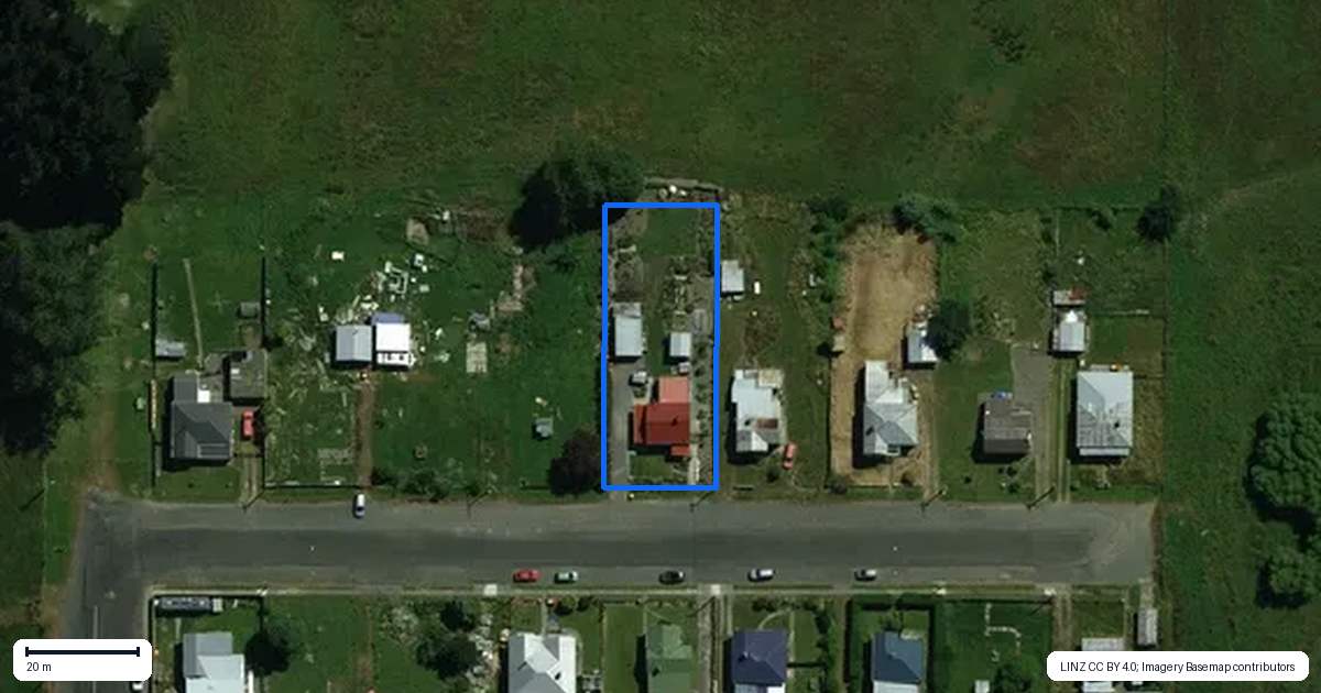 Property context map for 9 Milton Street, Ohai