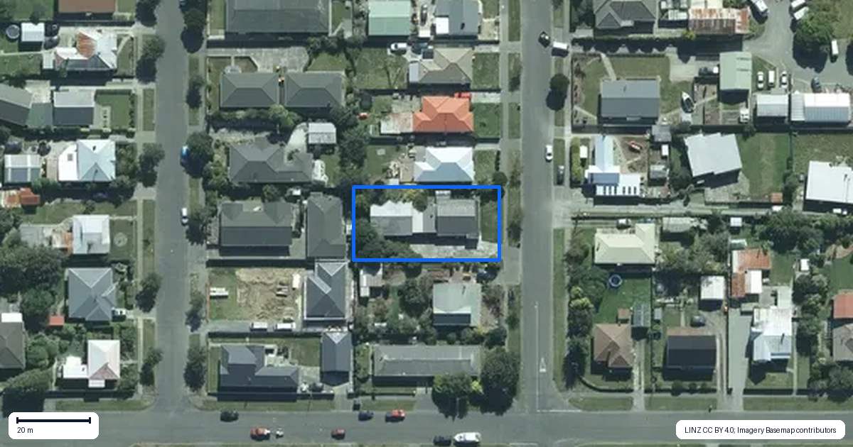 Property context map for 245B Princes Street, Strathern, Invercargill