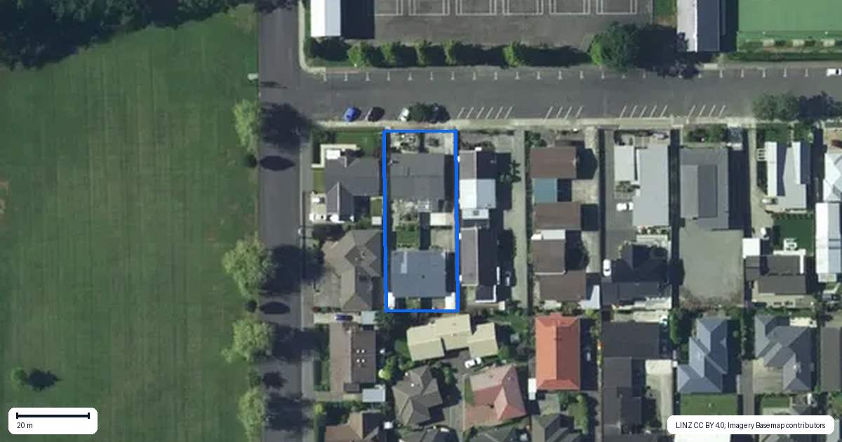 Property context map for 2C Lyne Street, Gore