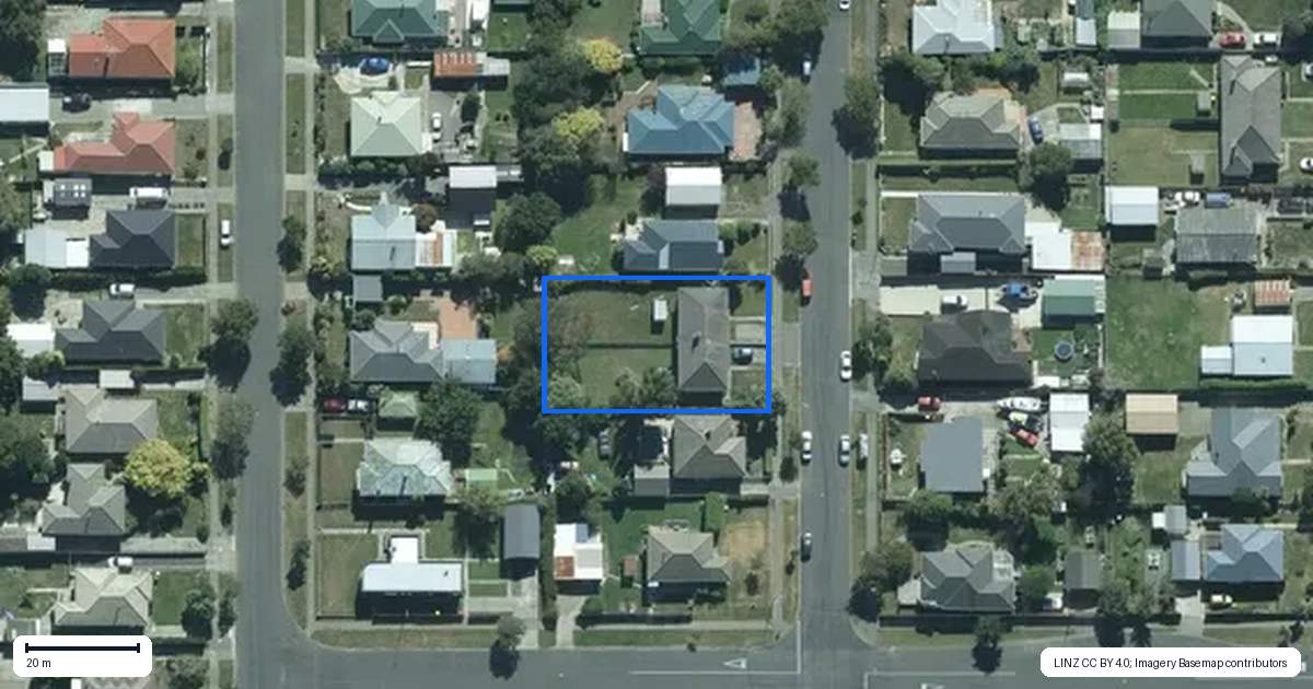 Property context map for 37 View Street, Heidelberg, Invercargill