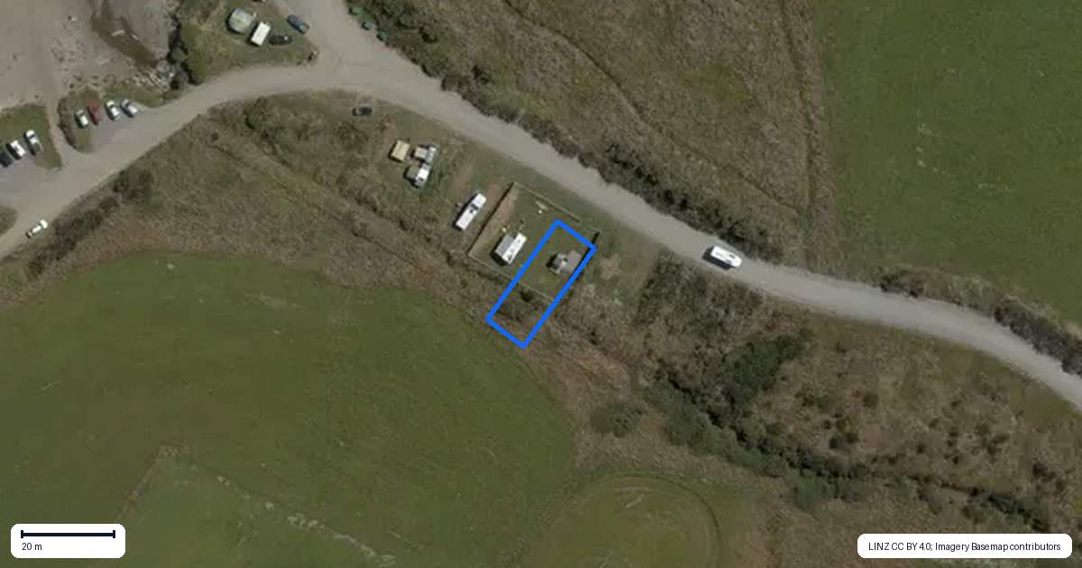 Property context map for 19 Monkey Island Road, Orepuki, Riverton/Aparima