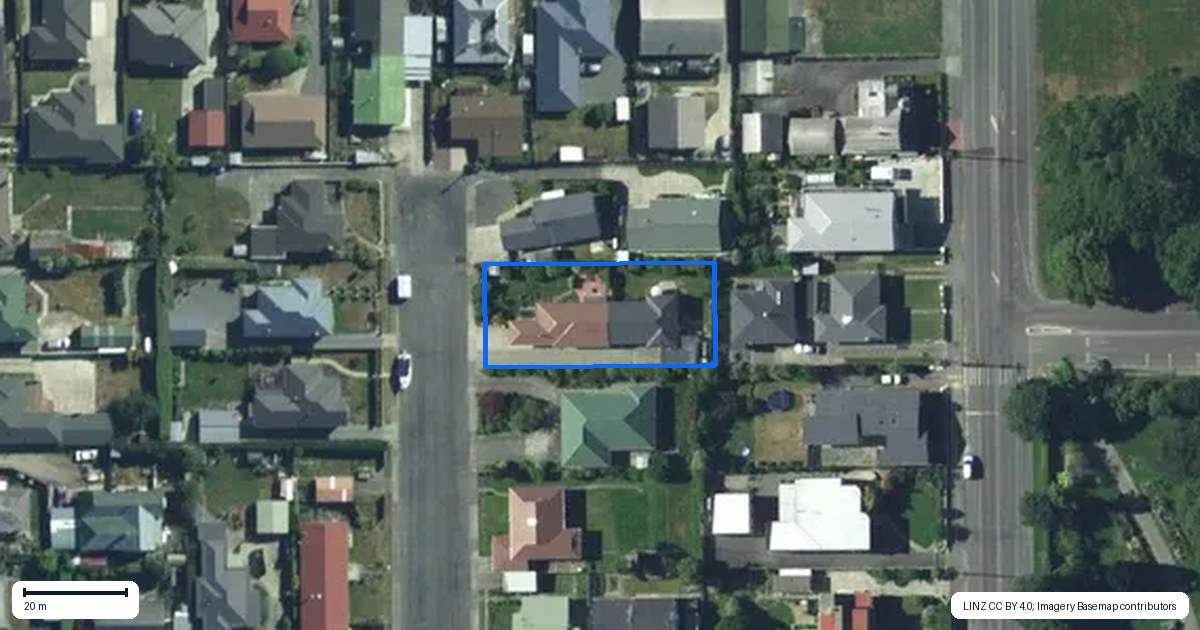 Property context map for 8B Brown Street, Gore