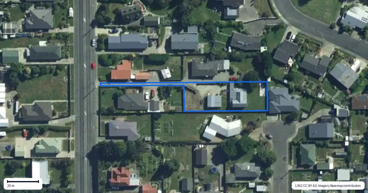 Property context map for 171 Broughton Street, Gore