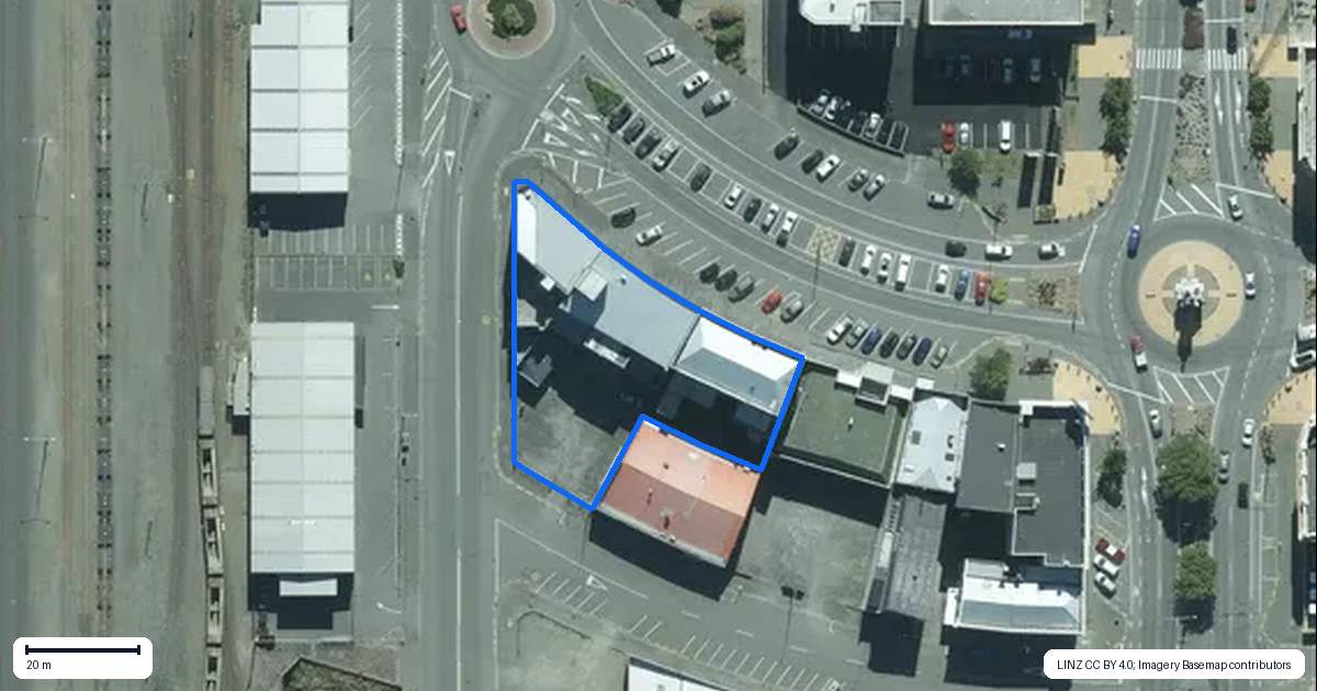 Property context map for 5 The Crescent, Invercargill