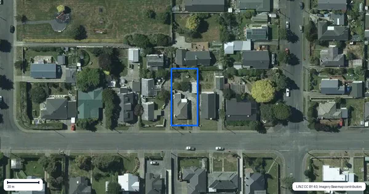 Property context map for 104 Heywood Street, Grasmere, Invercargill