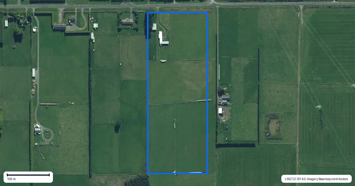 Property context map for 326 Flora Road East, Makarewa, Invercargill