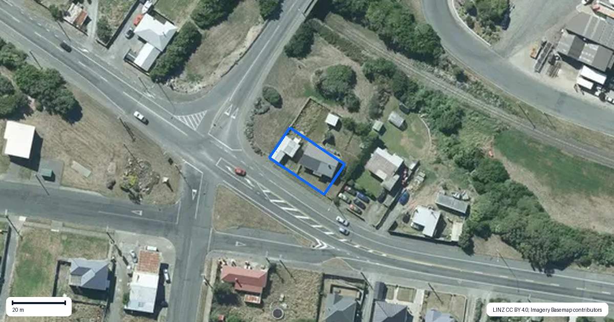 Property context map for 1 Blackwater Street, Bluff