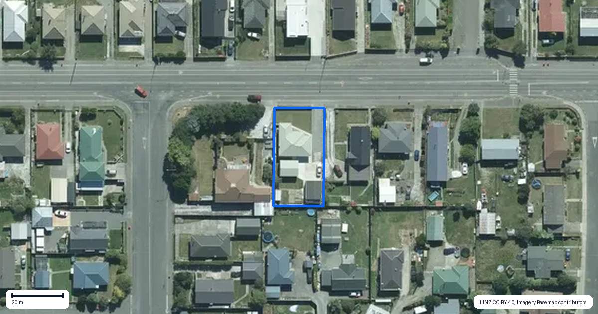 Property context map for 311 Tramway Road, Heidelberg, Invercargill