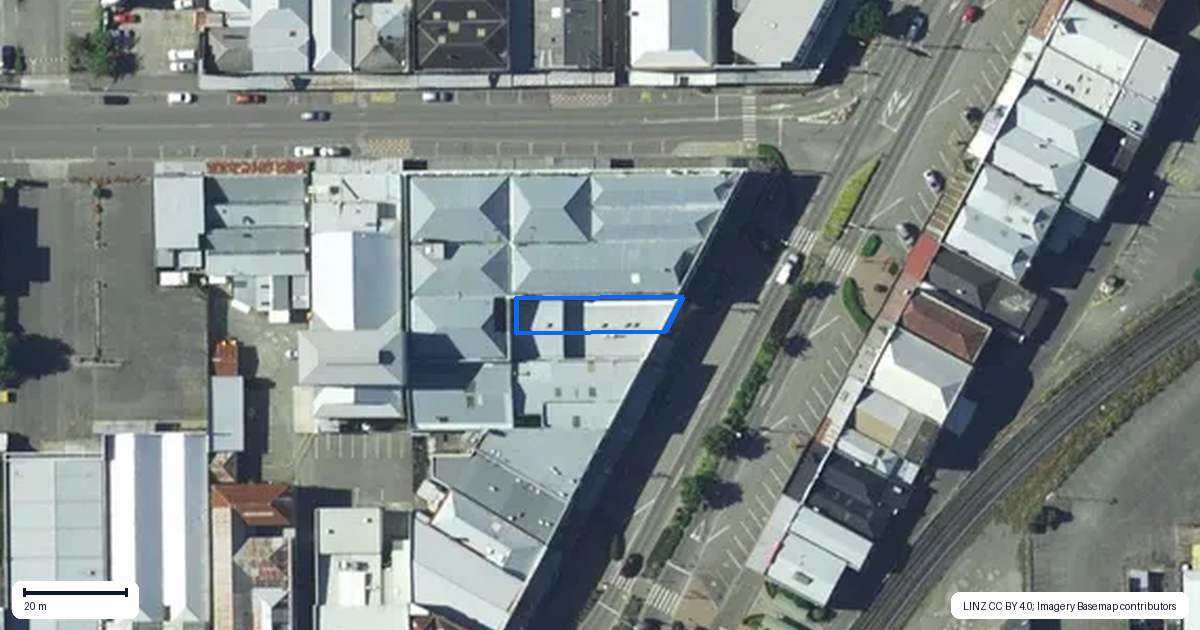 Property context map for 66 Main Street, Gore