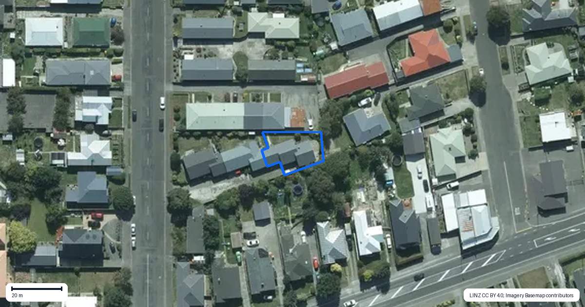Property context map for 41 Mary Street, Richmond, Invercargill