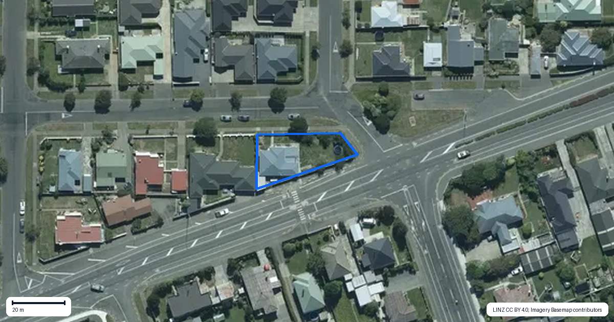 Property context map for 157 Newcastle Street, Windsor, Invercargill