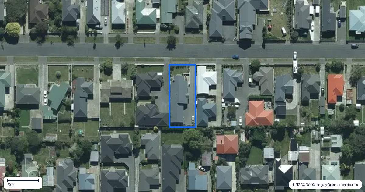 Property context map for 153 George Street, Windsor, Invercargill